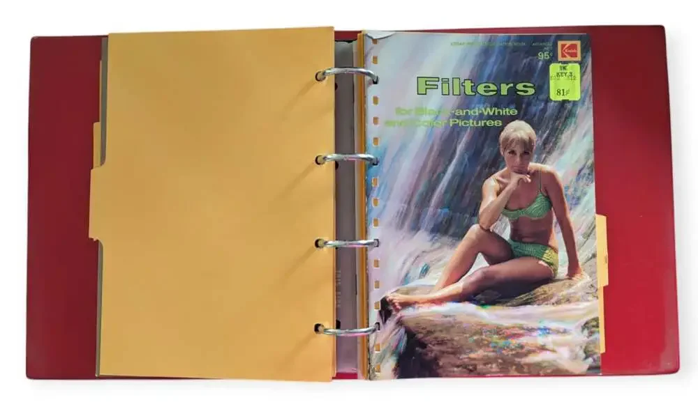 Kodak Photographic Notebook Binder Copyright 1972 6 Booklets 3 Ring Binder